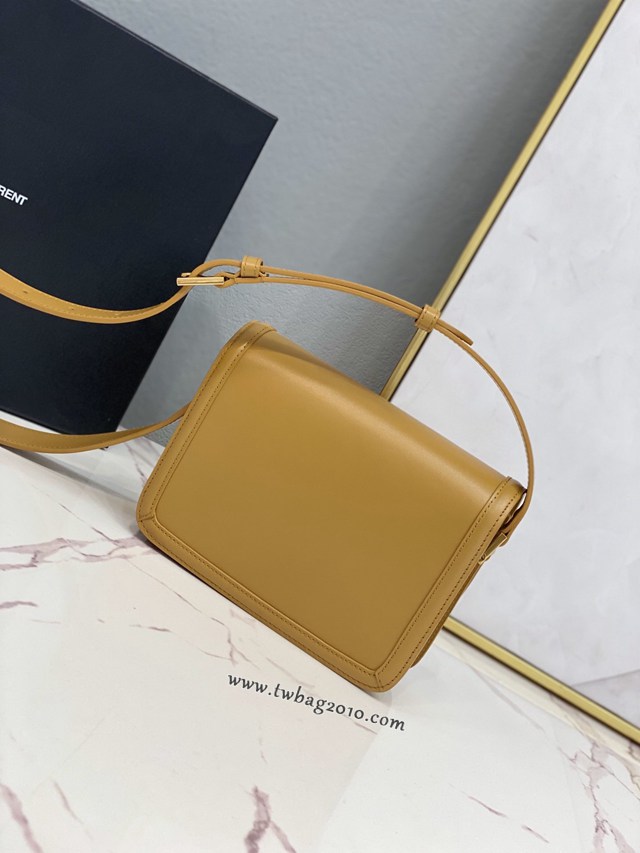 YSL专柜款女包 聖羅蘭經典款MONOGRAM金屬旋扣小號郵差包 YSL肩背斜挎包 634306  jjh1082